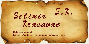 Selimir Krasavac vizit kartica